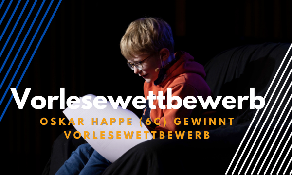 Oskar Happe (6c) gewinnt Vorlese-wettbewerb