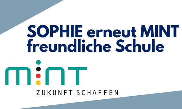 Sophie ist MINT freund­liche Schule
